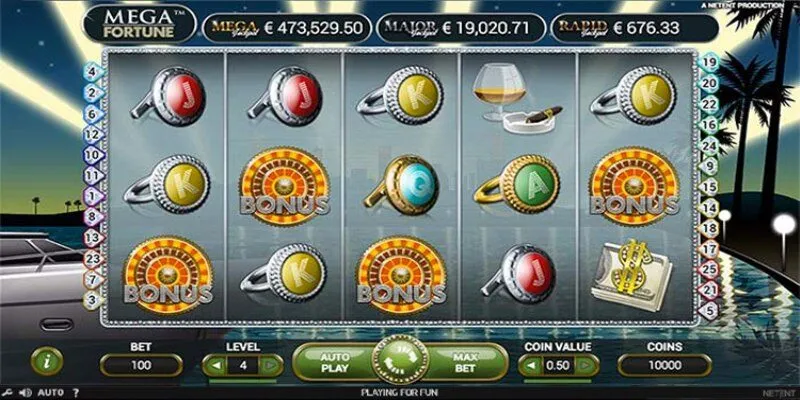Những biểu tượng đặc biệt trong quay hũ Mega may mắn